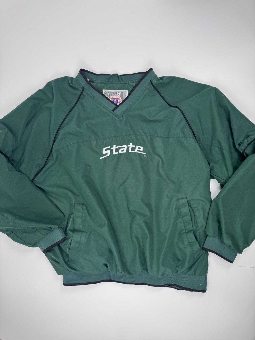 Michigan State University Green Pullover Windbreaker